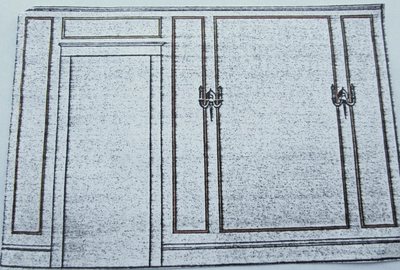 Narrow Hand Trimmed Wallpaper Borders Under 2 Inches High for Etsy