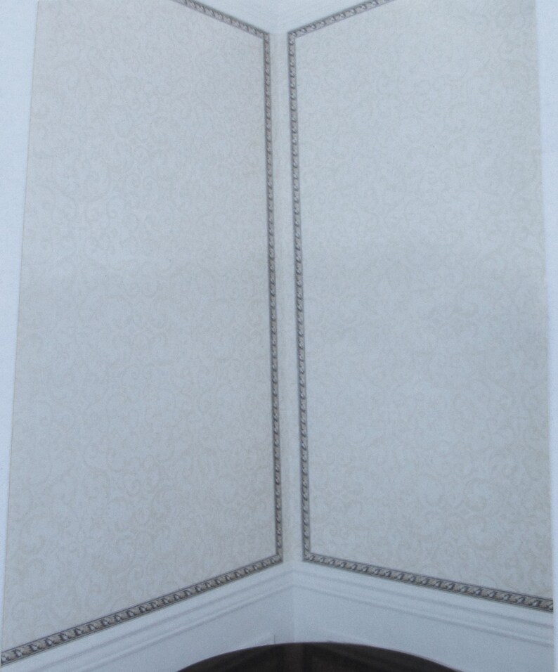 Narrow Hand Trimmed Wallpaper Borders Under 2 Inches High for Etsy