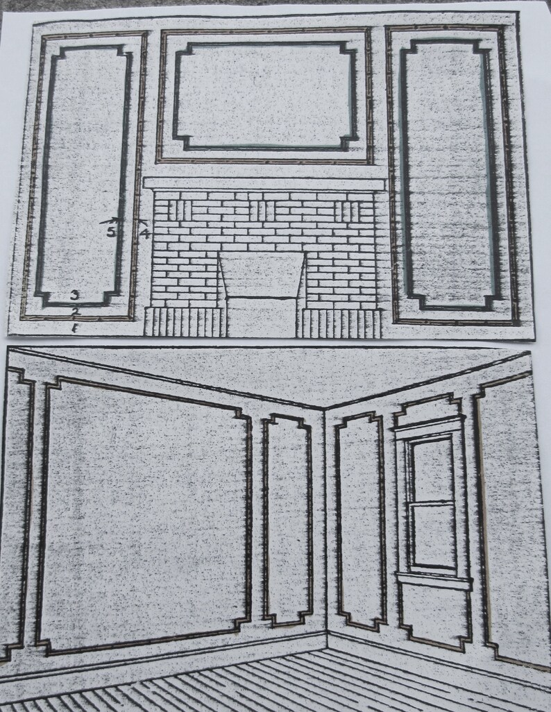 Narrow Hand Trimmed Wallpaper Borders Under 2 Inches High for Etsy