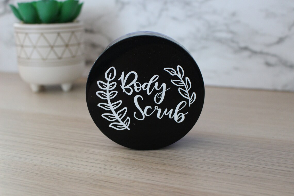 Body Scrub Container Body Scrub Jars Essential Oil Etsy