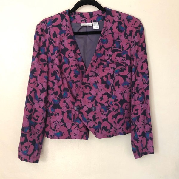 90s vintage blazer // women's jacket // 90s blazer // 80s blazer // 90s jacket // size 8, size 10, size 12