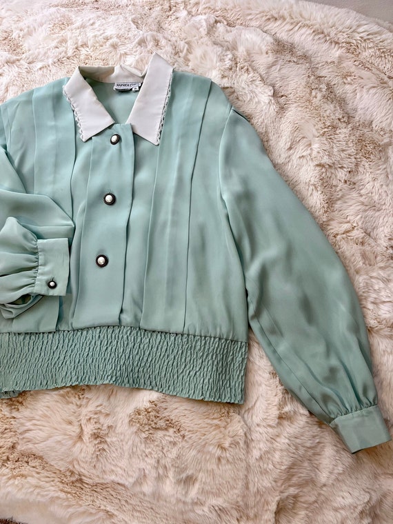 vintage 90s Andrea Gayle blouse // feminine vintag