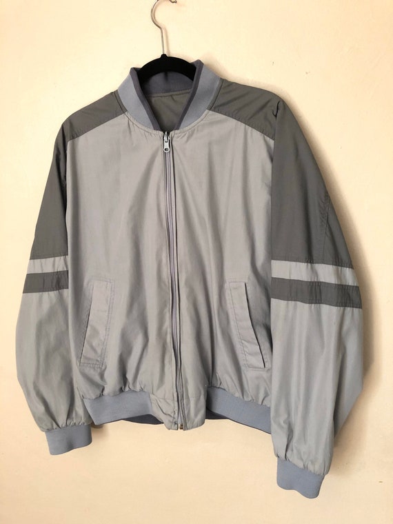 80s 90s plus size jacket // vintage bomber jacket // … - Gem