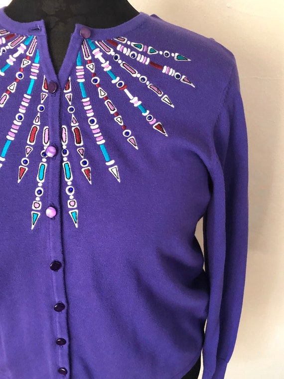 Vintage Bob Mackie Sweater // 90s 