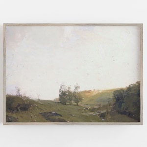Muted Landscape Art  | Vintage Wall Art | Muted Neutral Colors | Vintage Landscape Art | DIGITAL DOWNLOAD | PRINTABLE Wall Art #102