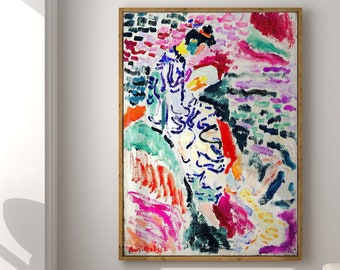 Matisse Wall Art | Japanese Woman | Vintage Wall Art | Colorful Wall Decor | Abstract Wall Art | DIGITAL DOWNLOAD | PRINTABLE Wall Art