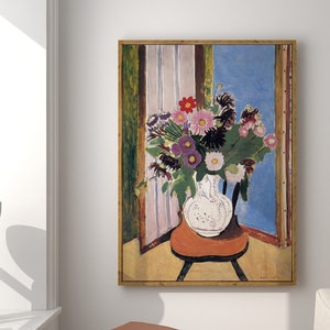 Matisse Print | Daisies | Vintage Wall Art | Colorful Wall Art | Colorful Flowers | Vibrant Wall Decor | DOWNLOAD | PRINTABLE Wall Art