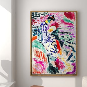 Matisse Print | Japanese Woman | Vintage Wall Art | Colorful Wall Decor | Abstract Wall Art | Eclectic DIGITAL DOWNLOAD | PRINTABLE Wall Art