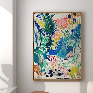 Mattisse Wall Art Landscape at Collioure Abstract Wall Art Colorful Wall Art Vibrant Wall Decor Download Printable Wall Art image 1