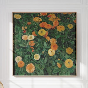 Marigolds Wall Art | Flowers Wall Art | Vintage Wall Art  | Antique Wall Decor | Colorful Wall Art | Digital DOWNLOAD | PRINTABLE Art #237
