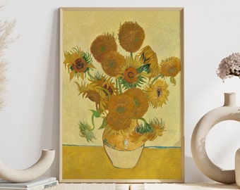 Sunflowers Wall Art | Van Gogh Wall Art | Vintage Wall Art | Colorful Art | Antique Wall Decor | Digital DOWNLOAD | PRINTABLE Wall Art #169