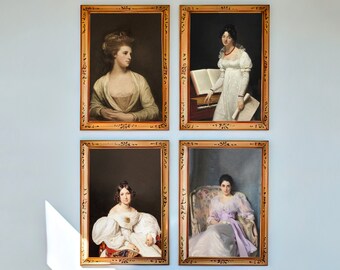 Woman Portrait Art, Vintage Woman Art, Vintage Wall Art, Gallery Wall Set, Feminine Art, Victorian Wall Art, DOWNLOAD, PRINTABLE Wall Art