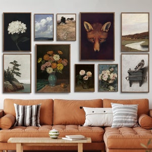 Vintage Gallery Wall Art Set: Muted Neutral Prints (Digital Download)