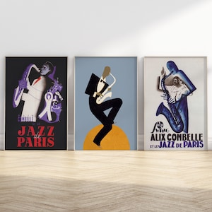 Saxophone Player Art, Vintage Wall Art, Music Wall Art, Retro Wall Decor, Gallery Wall Art, DIGITAL DOWNLOAD, PRINTABLE Wall Art, Large Art