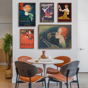 Vintage Woman Portrait Art: Red Hair Gallery Wall Decor (Digital Download)