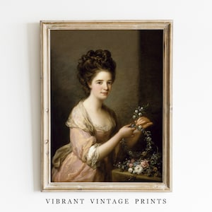 Woman Portrait | Vintage Wall Art | Vintage Portrait | Antique Wall Decor | Muted Neutral Colors | Digital DOWNLOAD | PRINTABLE Wall Art #5