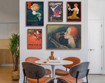 Vintage Woman Portrait Art: Red Hair Gallery Wall Decor (Digital Download)
