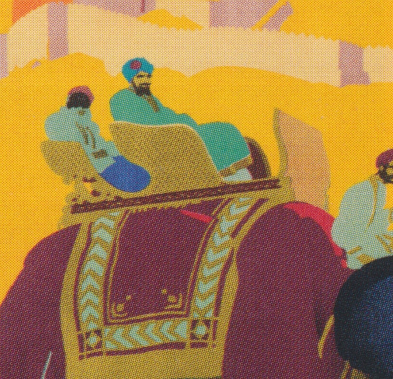 India Wall Art Elephant Print Vintage Wall Art See India Etsy