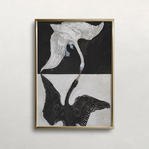 Hilma af Klint: The Swan - Vintage Art Print (Digital Download)