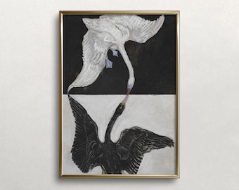 Hilma af Klint: The Swan - Vintage Art Print (Digital Download)