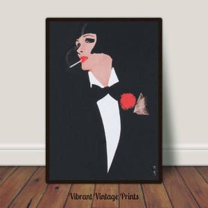 Woman Portrait, Vintage Wall Art, Fashion Wall Art, Black and White Art, Retro Wall Decor, Vintage Woman Digital DOWNLOAD PRINTABLE Wall Art