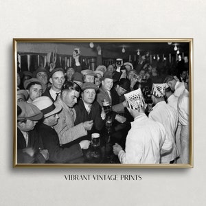 Prohibition Wall Art, Black and White Art, Vintage Wall Art, Bar Wall Decor, End of Prohibition, Old Photo, DOWNLOAD, PRINTABLE Wall Art