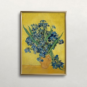 Irises Wall Art | Van Gogh Wall Art | Vintage Wall Art | Purple Flowers Art | Antique Wall Decor | Digital DOWNLOAD |PRINTABLE Wall Art #236