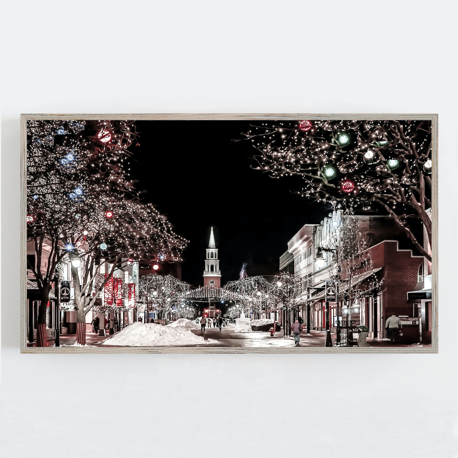 Samsung Frame TV Art Christmas Village Wall Art Frame TV Etsy