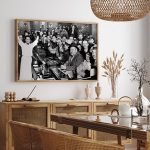Prohibition Bar Print: Vintage Black and White Wall Art (Digital Download) image 3