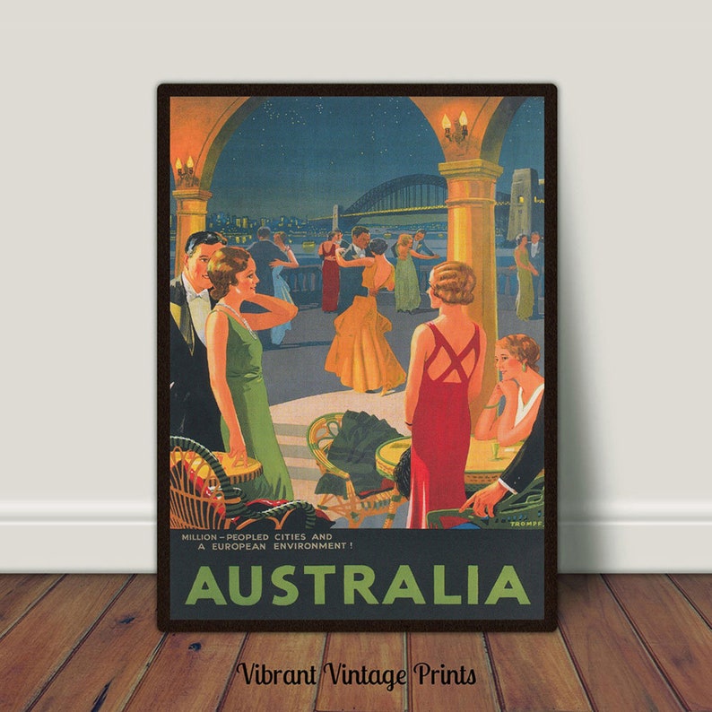 Australia Prints Set of 6 Prints Australia Wall Art Etsy