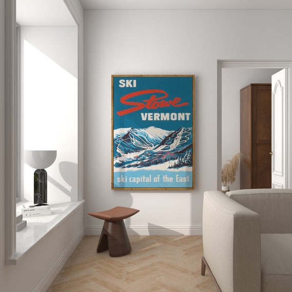 Poster STOWE personalizzato Arte da parete vintage sulle montagne