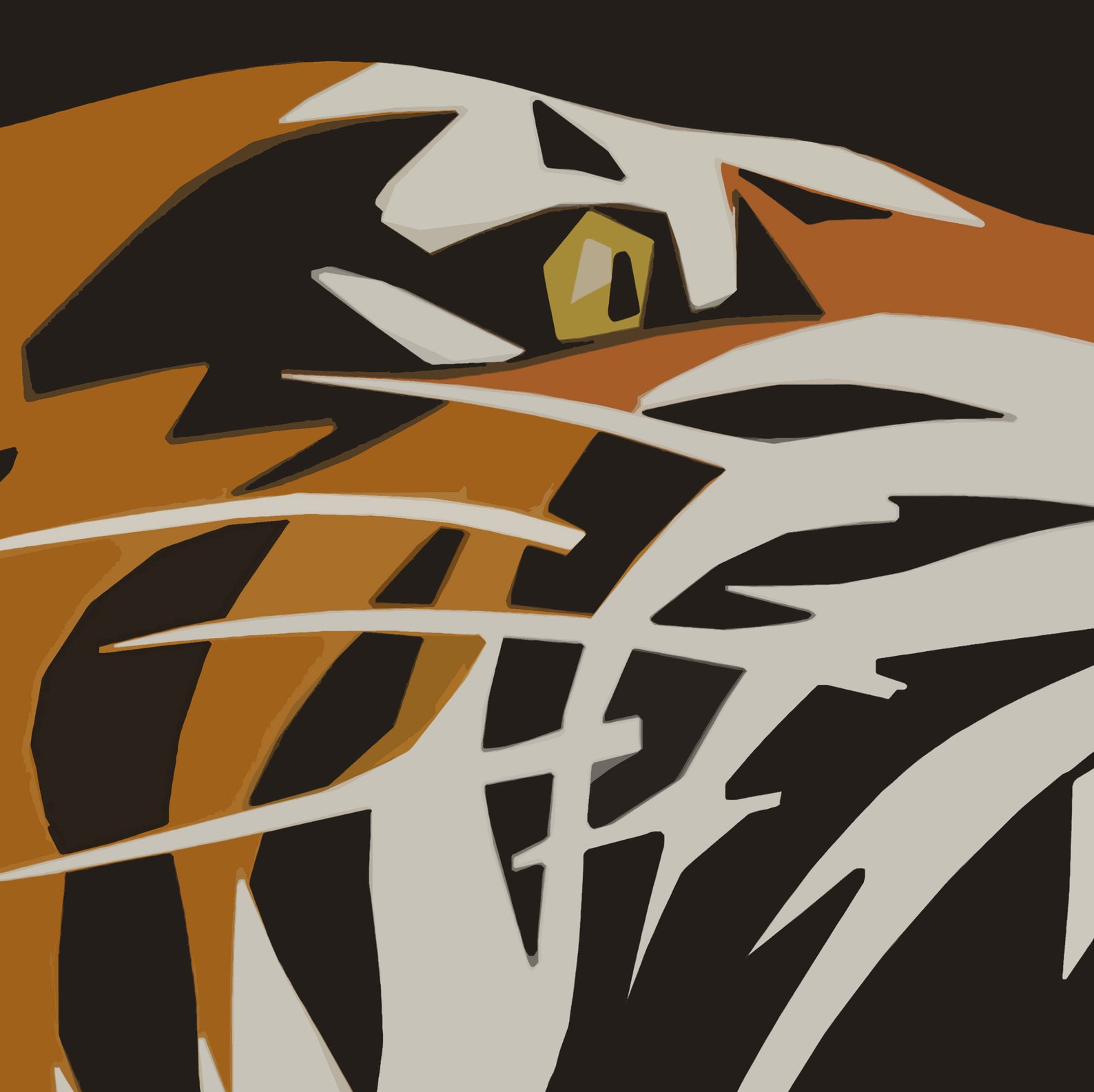 Tiger Wall Art Vintage Wall Art Dark Aesthetic Decor Etsy