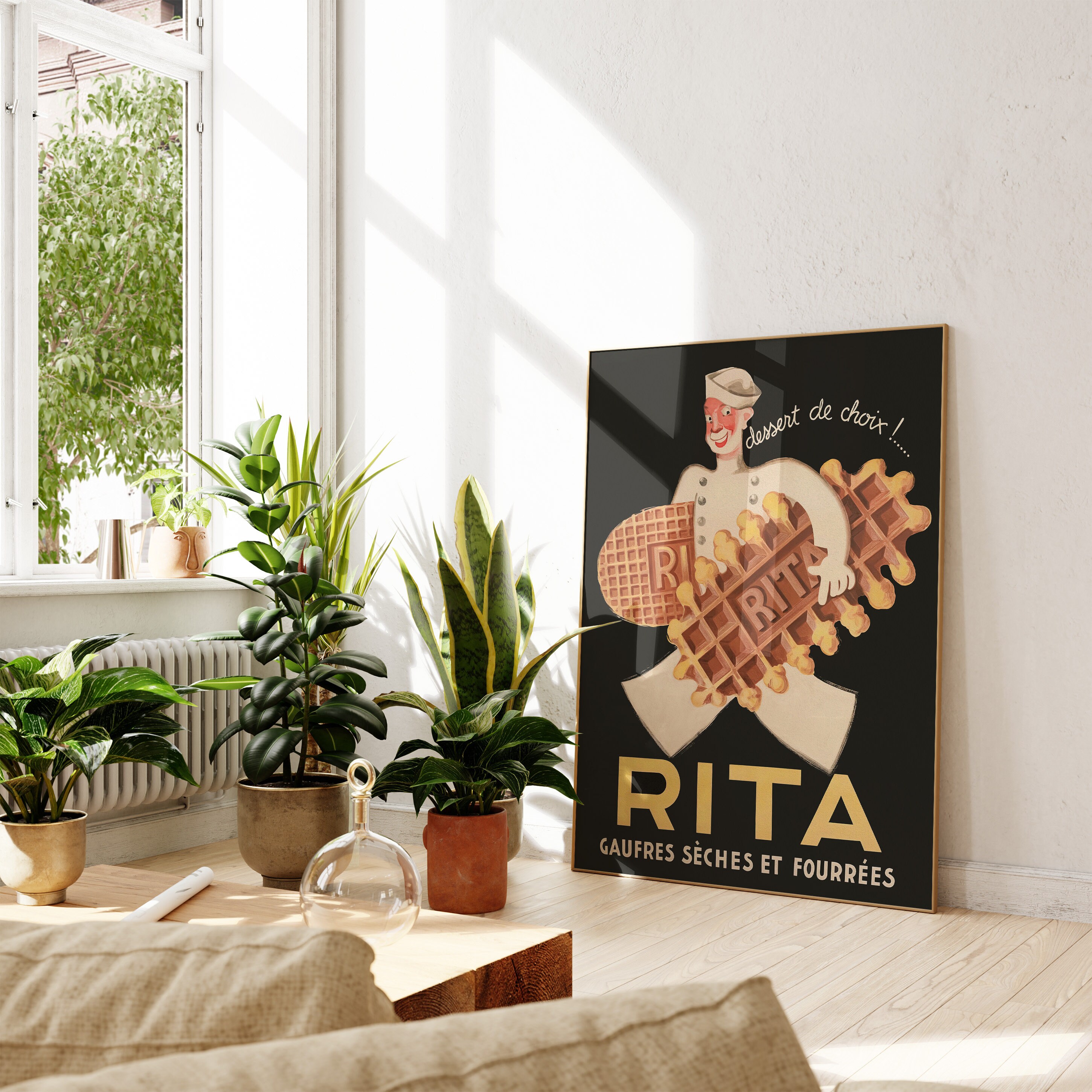Rita Cookies Vintage Poster: French Food Wall Art (digital