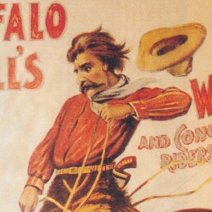 Buffalo Bill Vintage Rodeo Poster: Wild West Show Art (digital Download ...