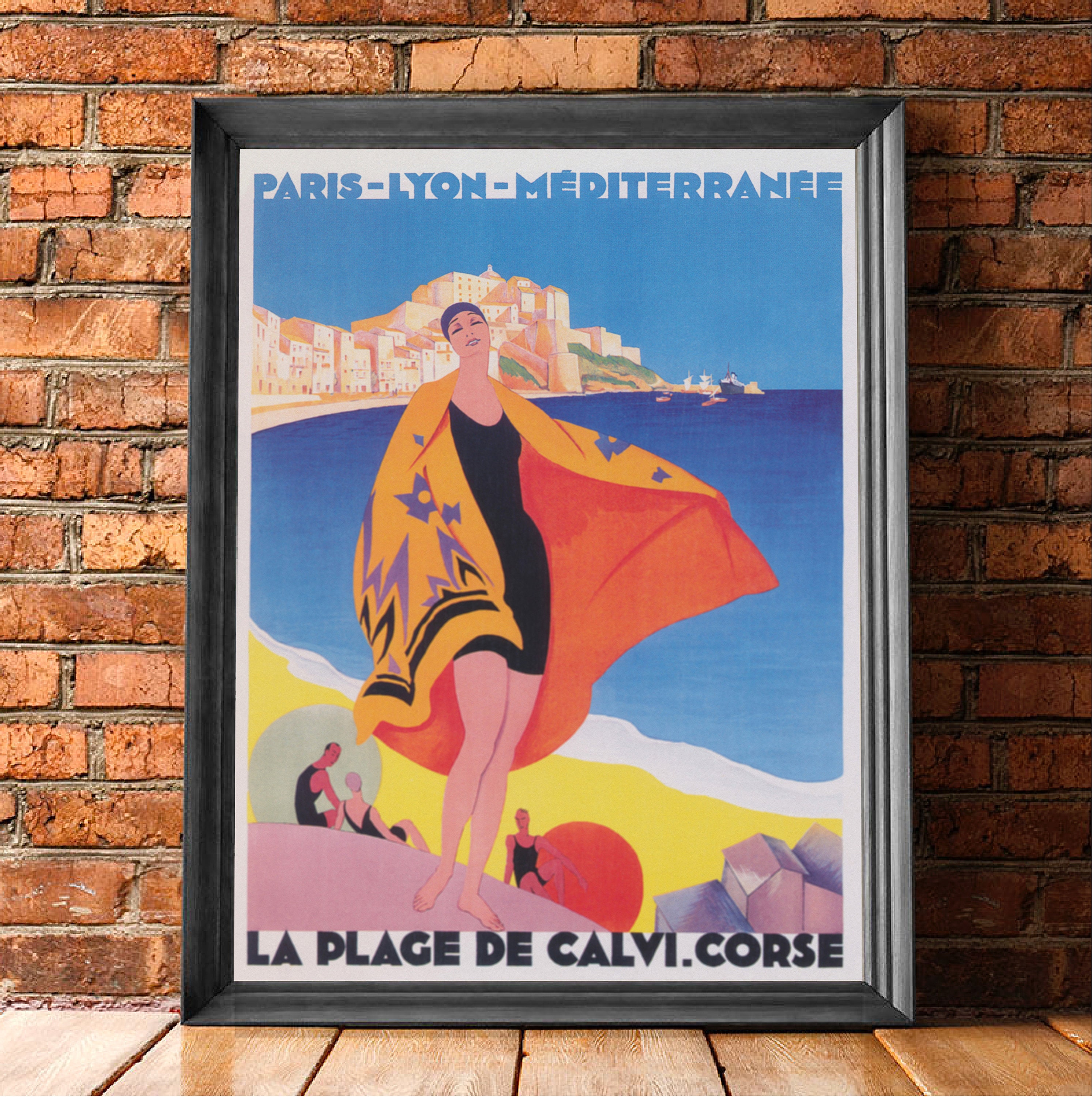 Vintage poster - La Plage de Calvi, La Corse, France Tote Bag by Vintage  Images