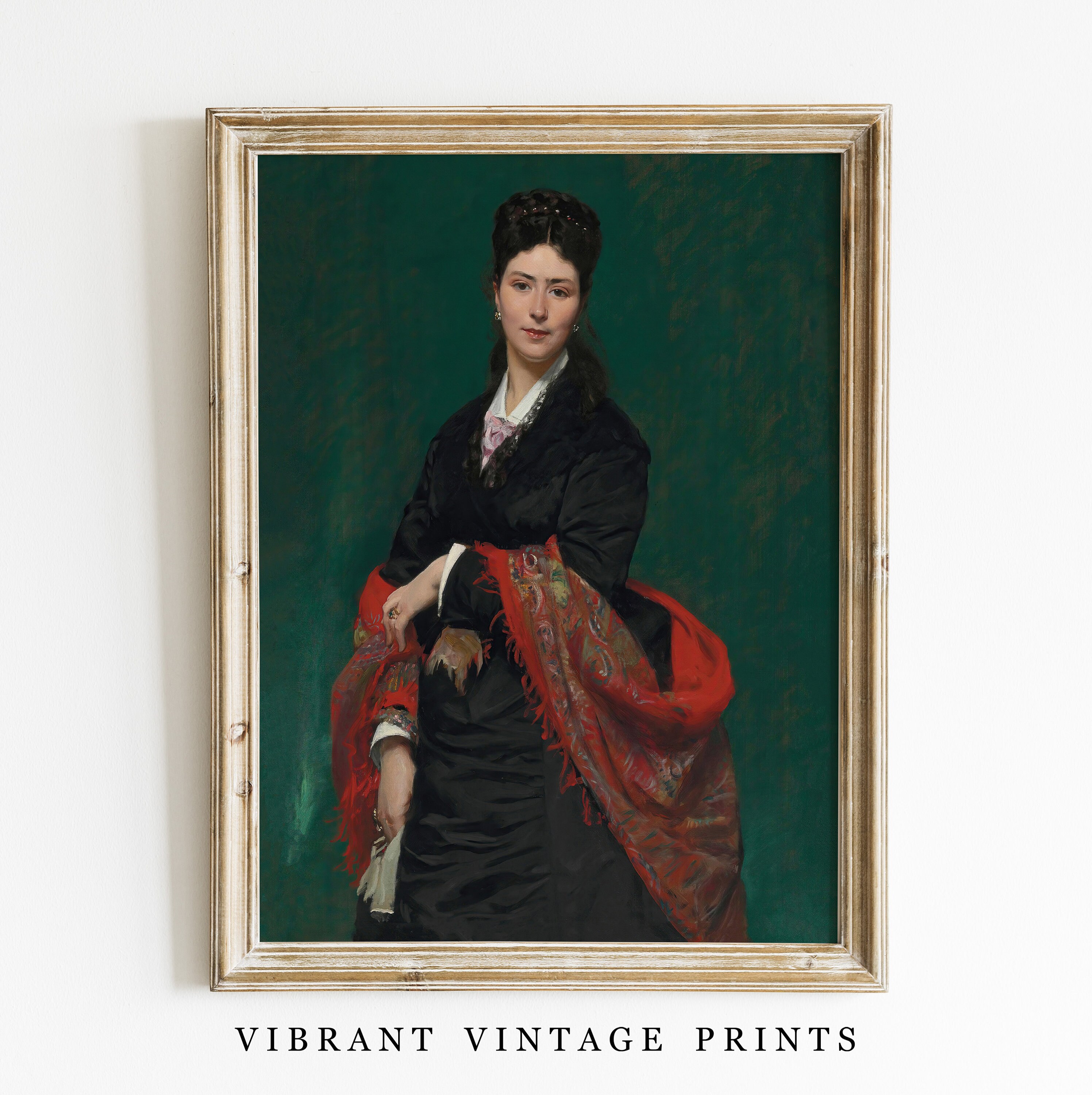 ヴィンテージ女性肖像画 | マダム・マリー・クレルク、1876年