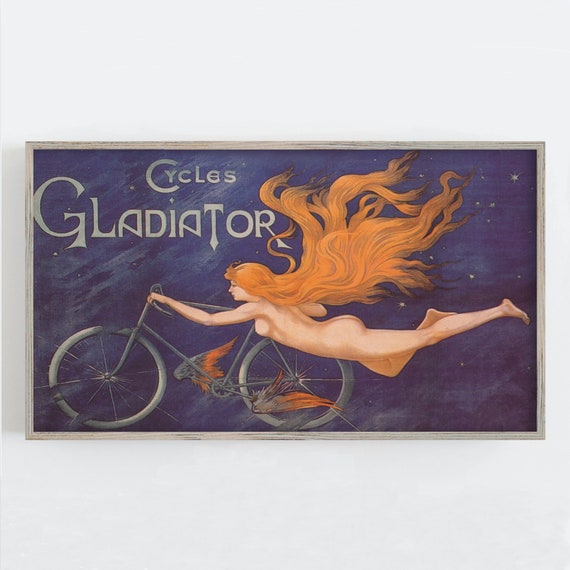 Cycles Gladiator Vintage Art Print, Samsung Frame TV Art (Digital Download)