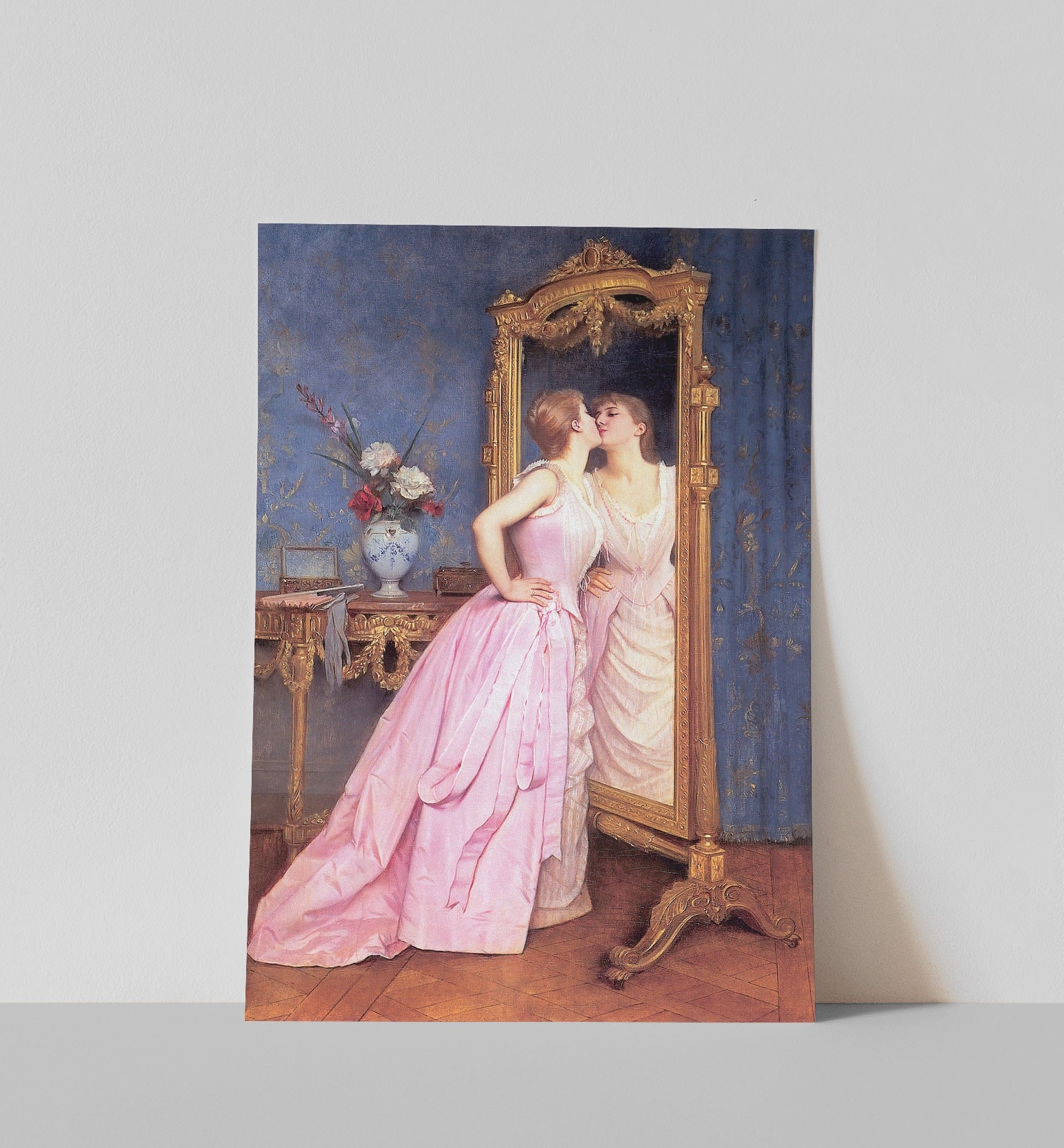 ヴィンテージ 女性肖像画 オーバル額装 絵画 インテリアアート 中古