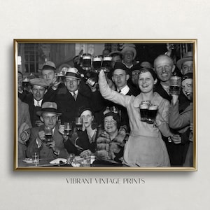 Prohibition Celebration Art: Vintage Bar Wall Decor (Digital Download)