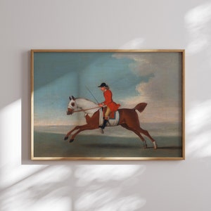 Ridande hästtryck: Vintage ryttarekonst (digital nedladdning) bild 4