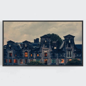 Halloween Frame TV Art, Halloween Wall Art, Haunted House Art, Gothic Wall Decor, Samsung Frame TV Art, Digital DOWNLOAD, Digital Art for Tv