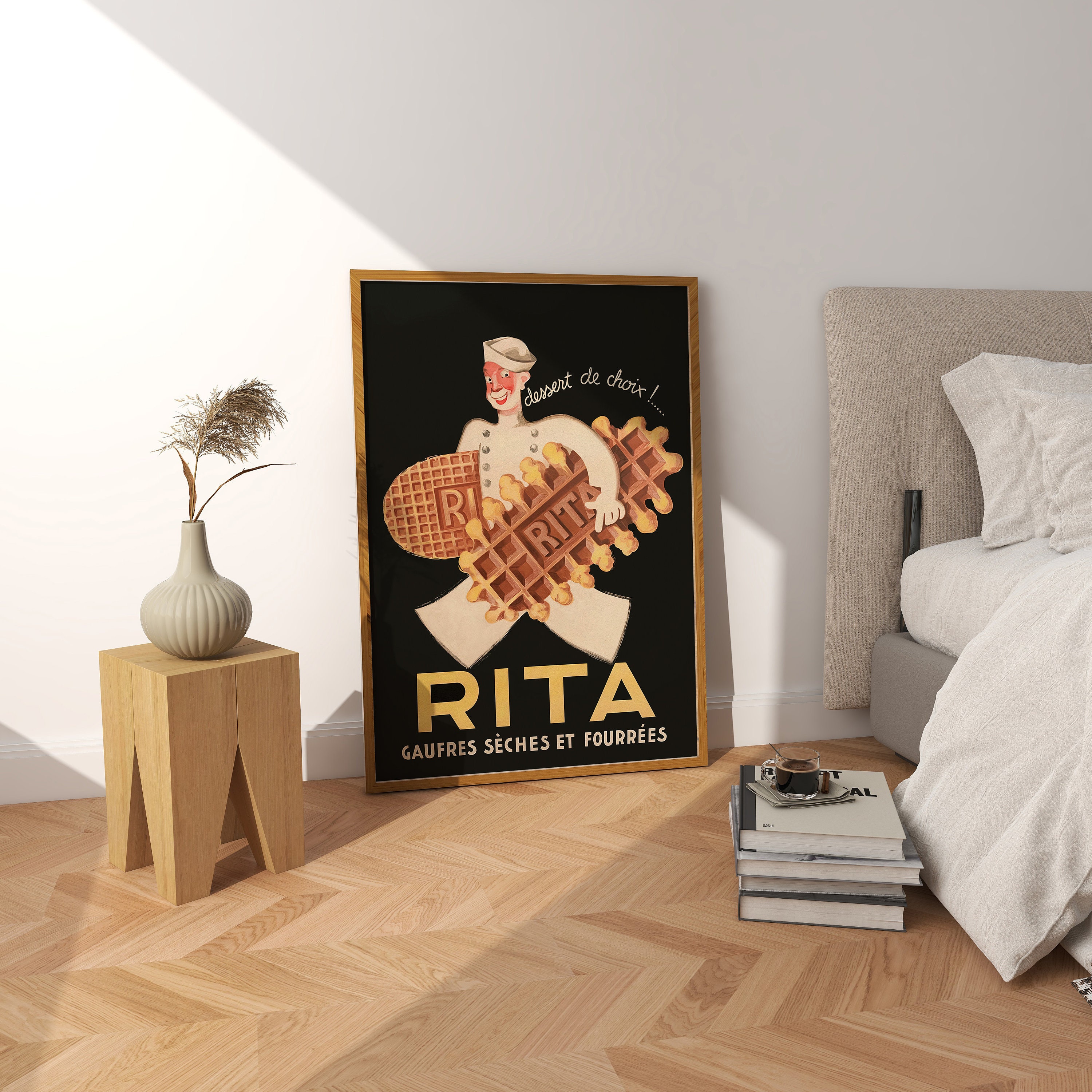 Rita Cookies Vintage Poster: French Food Wall Art (digital