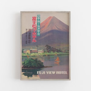 Fuji View Hotel in Japan Print, Mt. Fuji Print, Japan Travel Poster, Japanese Culture Print, DIGITAL DOWNLOAD, PRINTABLE Art, Large Wall Art