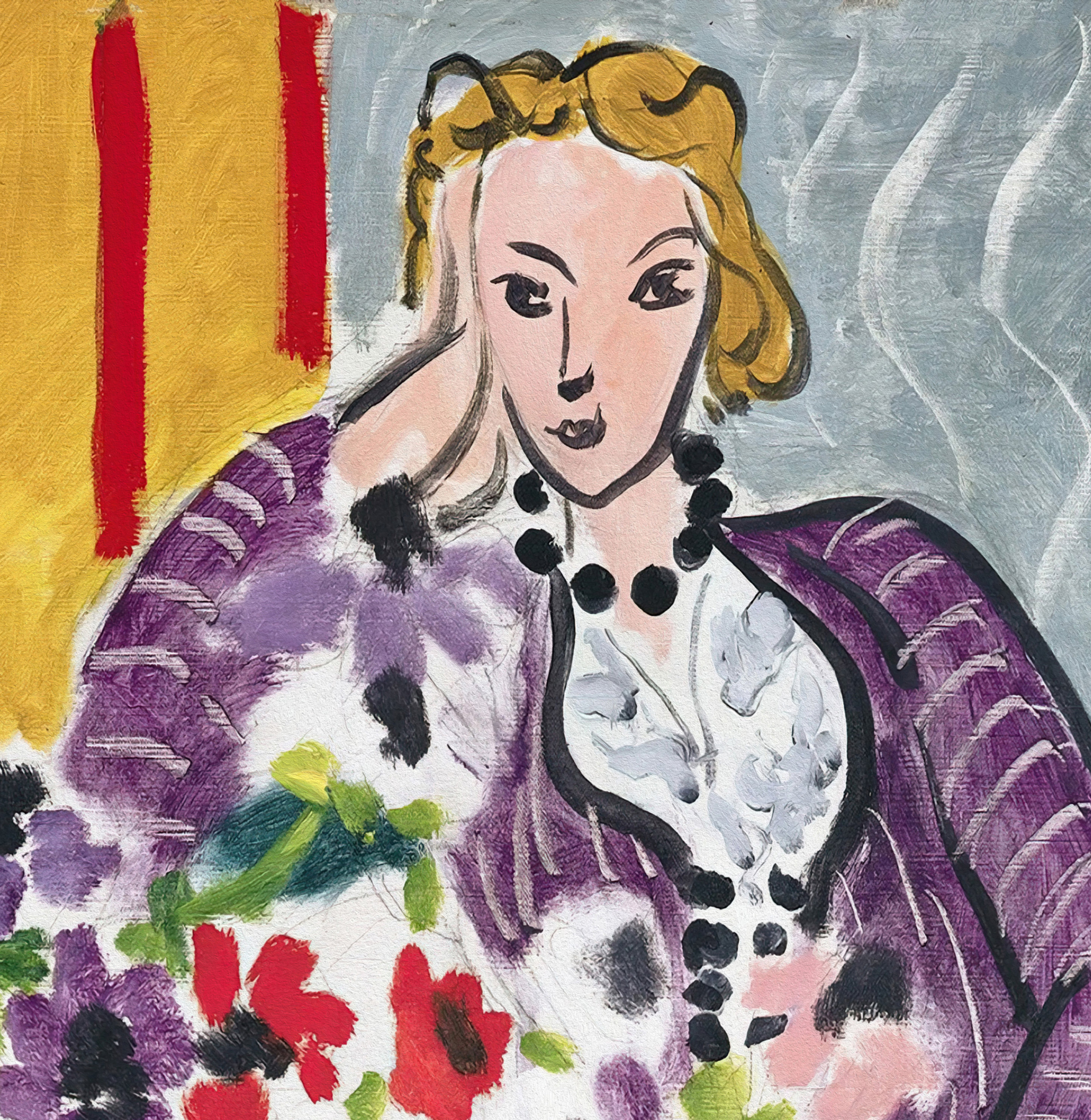 Matisse Print | Woman in Purple Robe | Woman Portrait