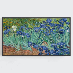Van Gogh Samsung Frame TV Art, Irises Wall Art, Van Gogh Wall Art, Vintage Wall Art, Purple Irises Art, Digital DOWNLOAD, Digital Art for Tv