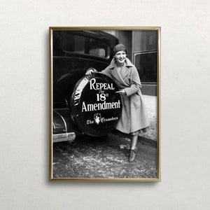 Prohibition Repeal Art: Vintage Black and White Bar Decor (Digital Download)