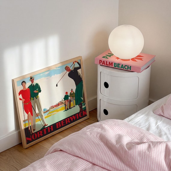 North Berwick, Golf Wall Art, Vintage Wall Art, Scotland Wall Art, Vintage Sports, Colorful Wall Art, DIGITAL DOWNLOAD, PRINTABLE Wall Art