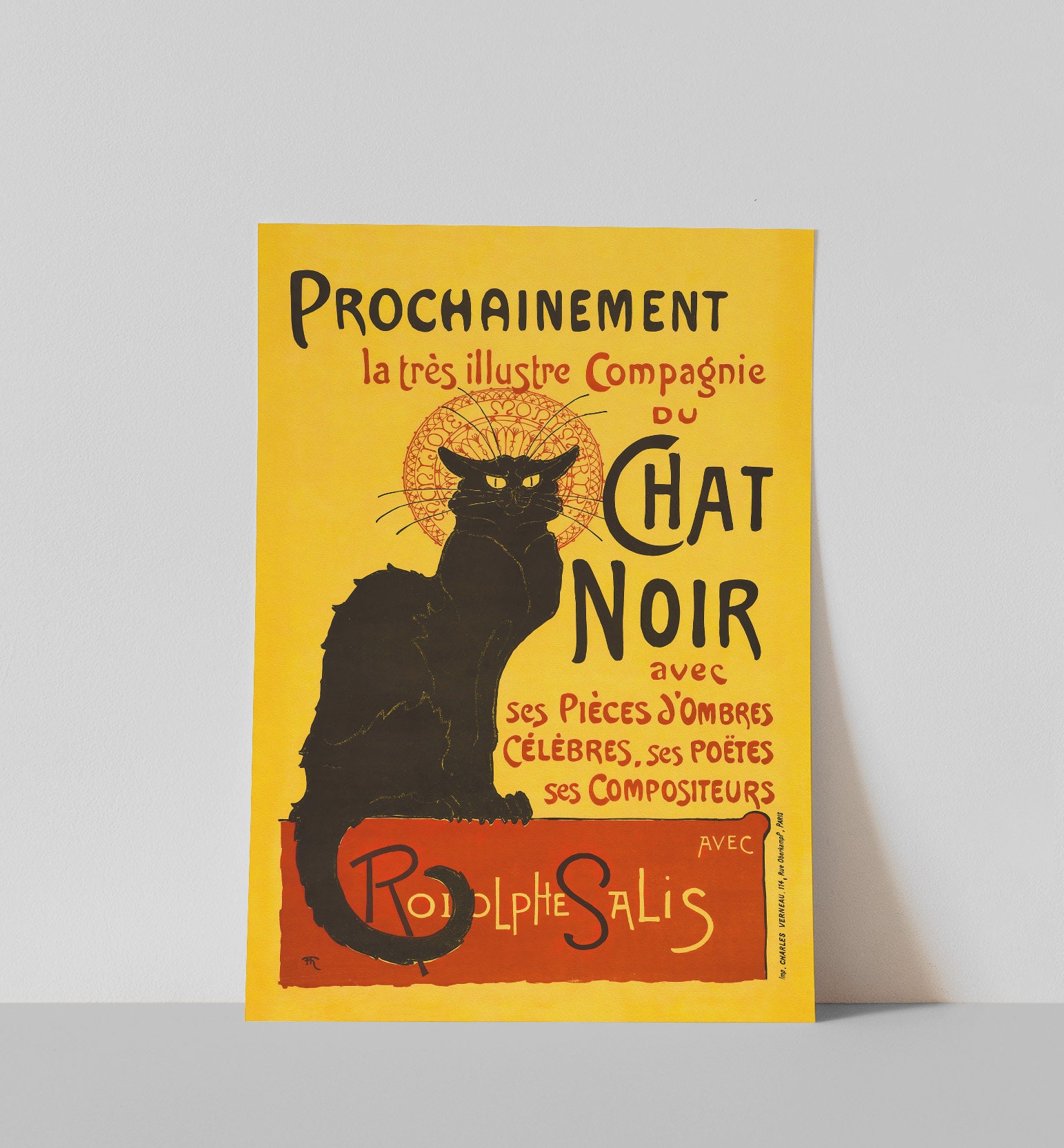 Chat Noir（ケン ベイリー）アートポスター 猫 Chat Noir（ケン ベイリー）アートポスター 猫 - メルカリ