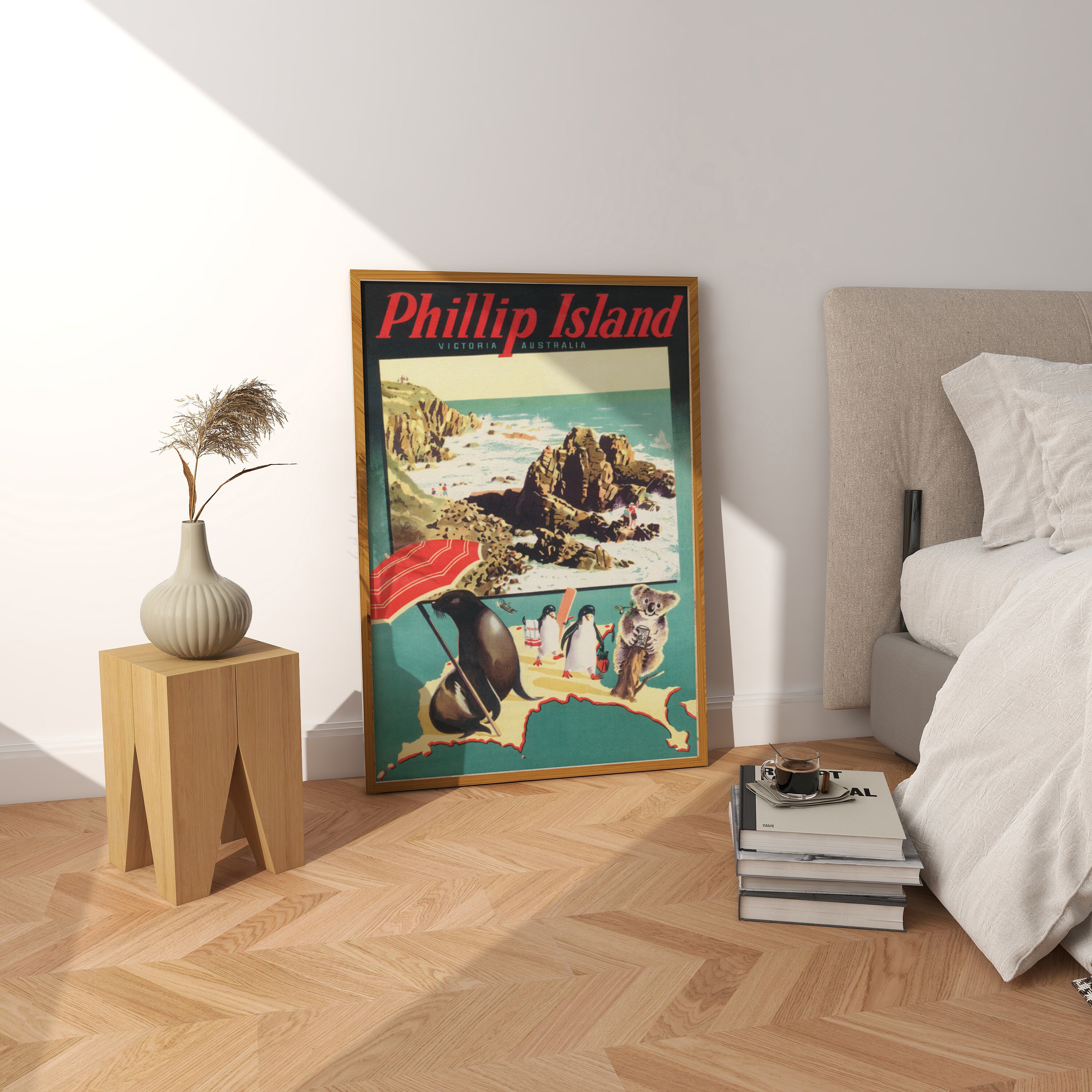 Australia Wall Art Vintage Wall Art Australia Print Koala Etsy