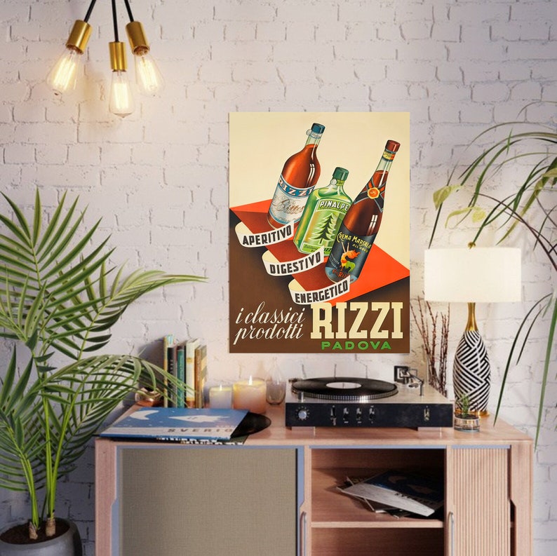 Vintage Beverage Art Bar Wall Decor Vintage Wall Art Etsy